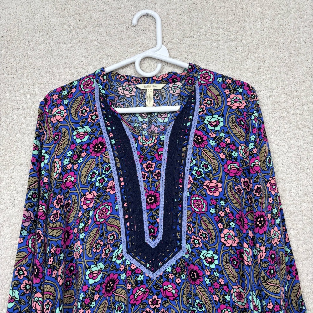 Matilda Jane Dress Large Thoughts and Dreams Floral Multi Colored Boho - Picture 3 of 10